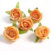 Orange Series Silk Artificial Flowers for DIY Headdress, Clothing Accessories, and Decorative Straw Hat Embellishments.