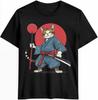 Japanese Samurai Cat T-shirt