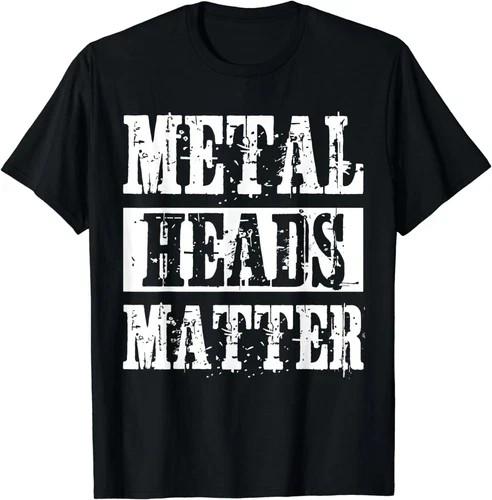 Funny Metal Heads Matter Heavy Black Death Metal Unisex T-Shirt