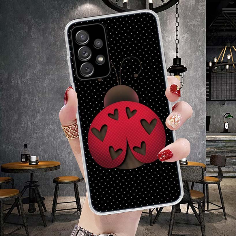 Insect Seven-Star ladybug Phone Case For Samsung Galaxy A13 A14 A15 A16 A17 A53 A54 A55 A56 A57 A33 A34 A35 A36 A37 A23 A24 A25