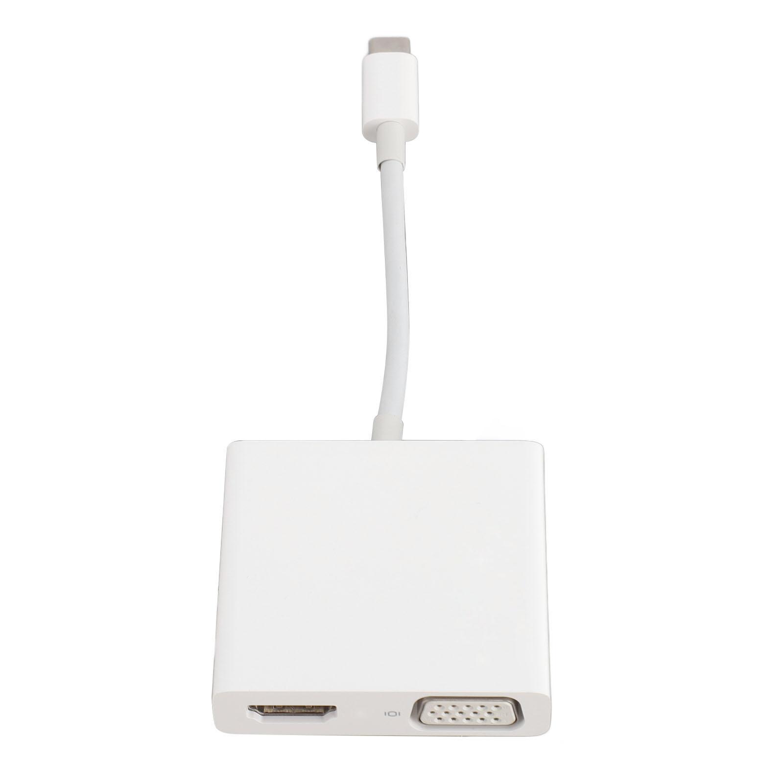 

Type C To HD Multimedia Interface VGA USB3.0 Adapter Plug and Play USB Type C Digital AV Multiport