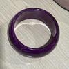 Shiny Acrylic Open Bangle Smudging Retro  Hand Ring Exaggerated Jelly Color Wide Bracelet  Gift