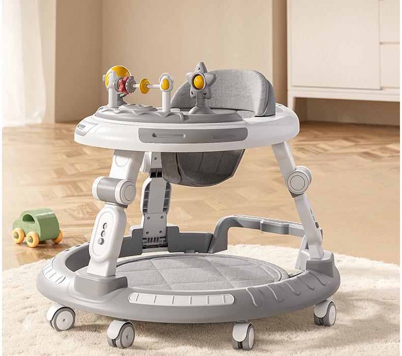 Verstellbarer Lauflernwagen und Hochstuhl für Alter 6 Monate bis 3 Jahre - Kippschutz und Beinstellungs-Präventionsmerkmale