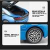 Miniaturas 1/32 BMW I8 Super Coche Deportivo Alta Simulación Diecast Aleación Modelo de Coche Sonido y Luz Retroceso Colección Juguete para Niños Regalo