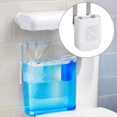 Uchwyt na tabletki do czyszczenia zbiornika toaletowego Uchwyt na tabletki wybielające do zbiornika toaletowego Wiszący koszyk na środki do czyszczenia muszli klozetowej na niebieskie tabletki, kapsułki wybielające