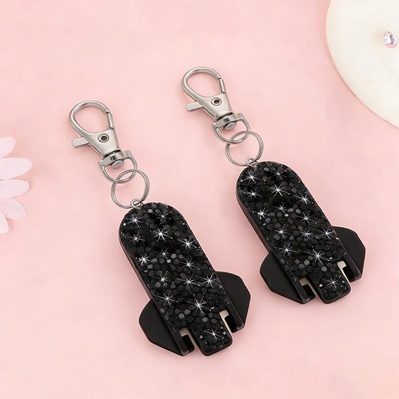 Portachiavi Apribottiglie Bling Creativo Strumento Apribottiglie per Bevande con Strass Piccolo Portatile Facile da Impugnare Uso Campeggio Casa