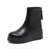 Fashion Platform Women High Heels Ankle Boots Fashion Wedges Winter Shoes 2025 Leather Casual Short Boots New Designer Zapatillas Mujer