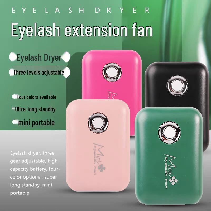 

USB Rechargeable Mini Hair Dryer Fan for Eyelash Extensions рожевий