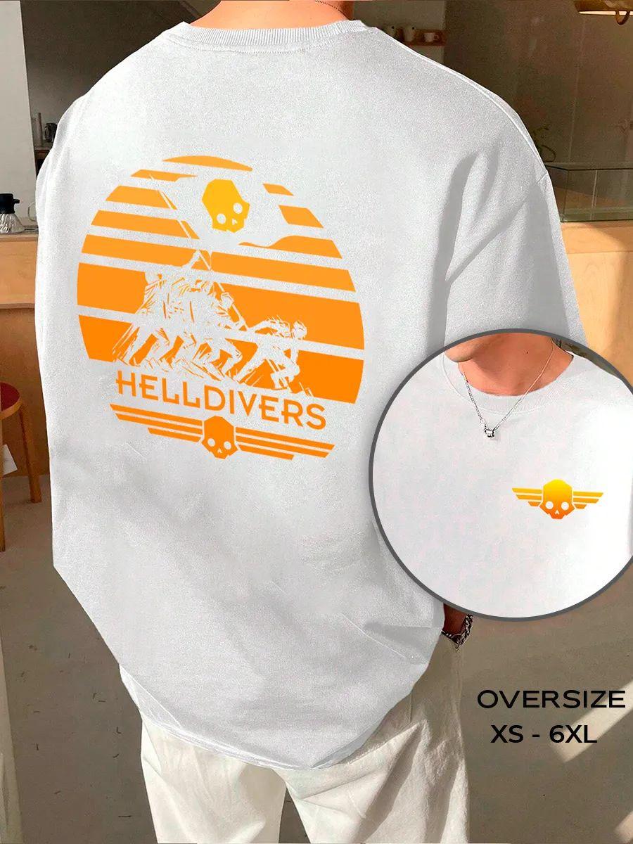 Helldivers double-sided print T-shirt 4XL