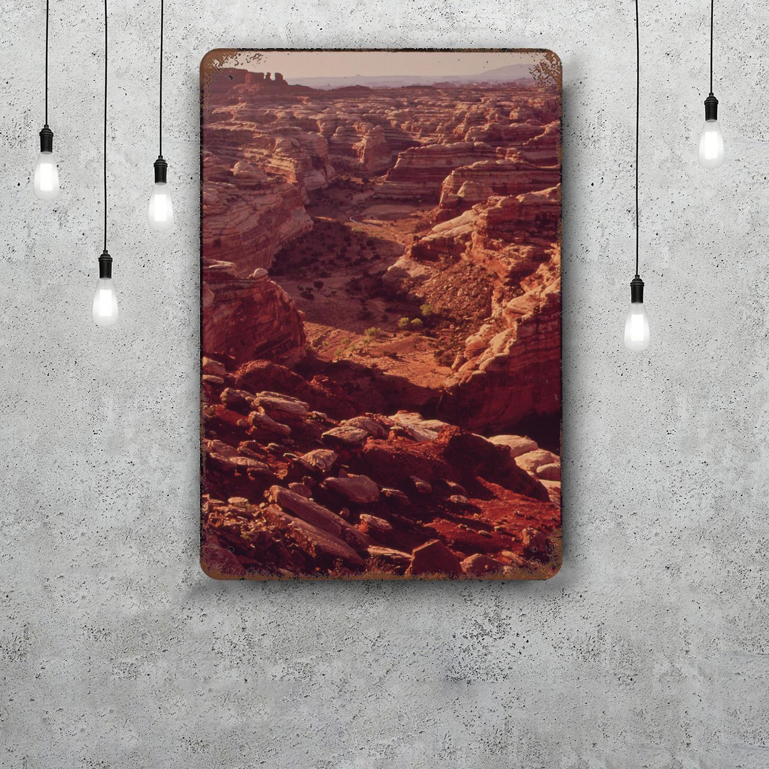 

canyonlands national park Vintage Metal Tin Signs Posters Decor Retro Metal Plaque Wall Art Decor for Garage Bar 20x30cm（7.8x11.8inch）