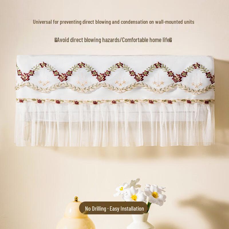 OIMG Lace Wall-Mounted Air Conditioner Cover