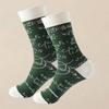 1/2 Paar Kreative Geometrische Muster Mittellange Socken Trendige Bequeme Atmungsaktive Socken Anzug für Alle Jahreszeiten
