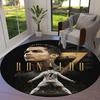 Cristiano Ronaldo Round Area Rug,Carpet Rug for Living Room Bedroom Sofa Playroom Decor,Non-slip Floor Mat