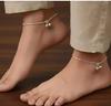 Antitarnish Gota Chandii Traditional Indian Anklet Payal for Women and Girls, Plain Design