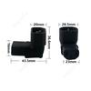 C14 C13 AC Adapter Left Right Angle Socket IEC 320 3pin Male Female Extension 90 Degree Down Up Angle AC Plug Converter