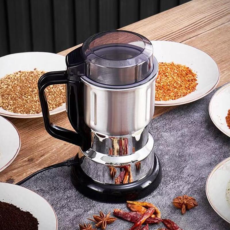 300W elektrický multifunkční kávomlýnek Kuchyňský mlýnek na obiloviny, ořechy, fazole, koření, zrna pro domácí použití