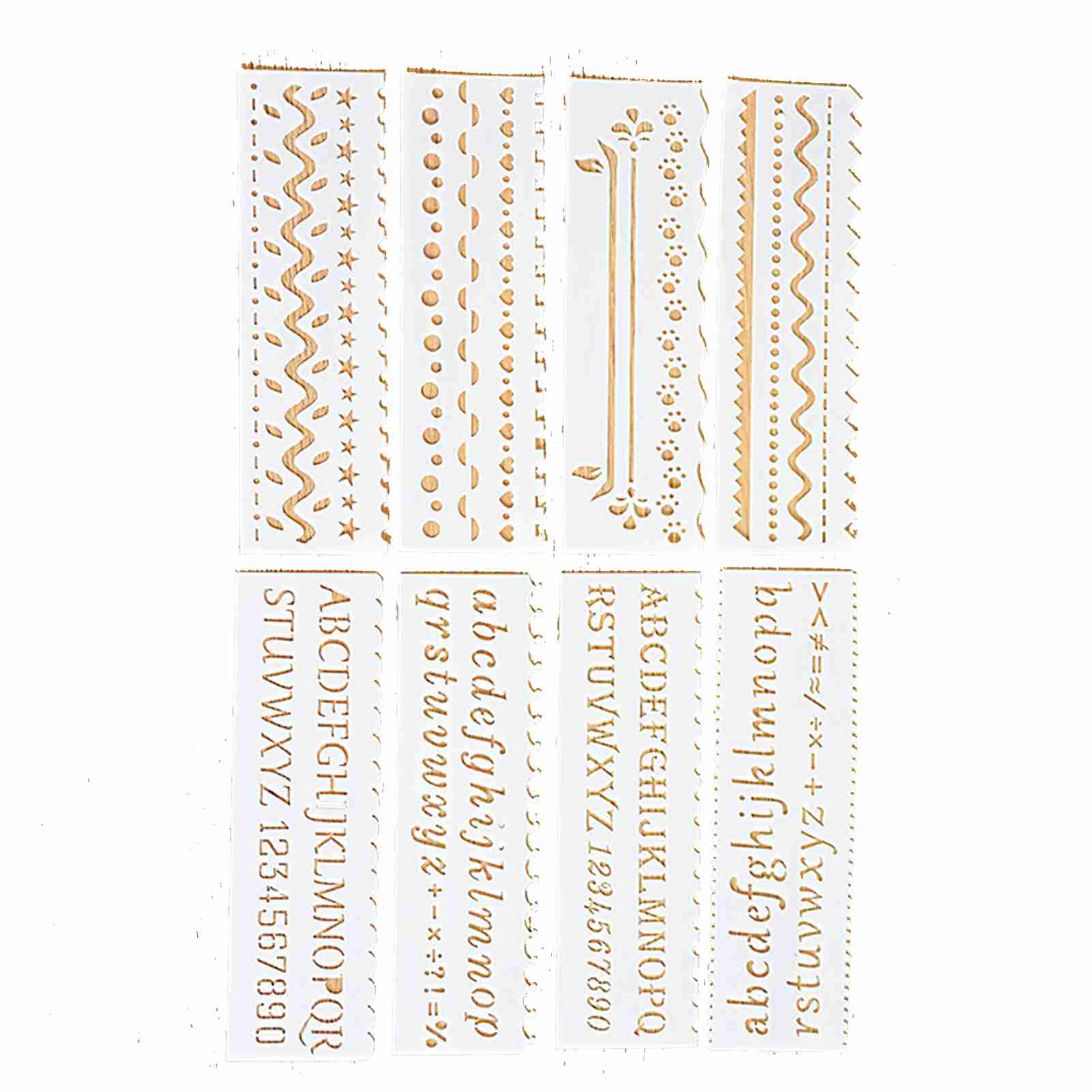 

Многофункциональные шаблоны для рисования Линейки с прямыми и волнистыми линиями Дизайн с вырезами ПП шаблоны Многоразовые для детей