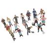 16pcs Farm Character Model Colorful DIY Role Playing Vivid Exquisite Farmer Miniature Toy for
