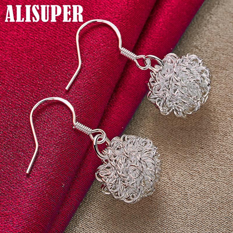 Bijuterii cercei cu model geometric din argint 925