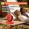 20000mAh rechargeable remote control camping fan | portable outdoor tent fan with hook and light