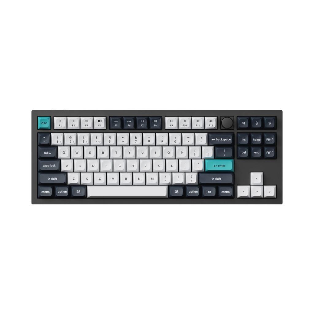 Keychron Q3 Max QMK/VIA Wireless Custom Mechanical Keyboard Fully Assembled Knob / Shell White / Gateron Jupiter Red