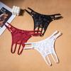 Women Thong Sexy Panties Embroidery Butterfly Panties Sexy Lingerie Women Open Crotch Underwear G-string
