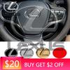 Emblems For ES240 ES250 ES350 IS250 IS300 RX270 GS NX300 RX300 RX350 RX400H 64/77mm Steering Wheel Emblem Cover Sticker Ca