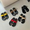 A852-12~ Flat-bottomed French Metal-toed Sandals Women's Shoes Summer 2025 New Roman Shoes