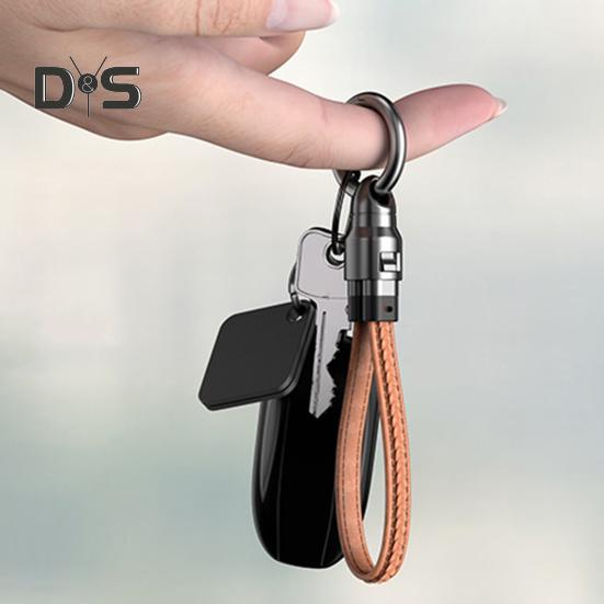 Cabo de Carregamento Tipo-C com Chaveiro Cordão 240W Carregamento Rápido Transferência de Dados em Alta Velocidade Cabo Carregador de Telefone Universal