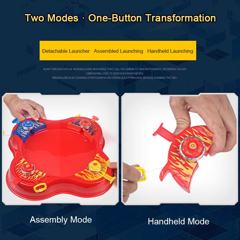 Spin Battle Arena Set - Desktop Spinning Top Game For Multiplayer Competition & Family Interaction