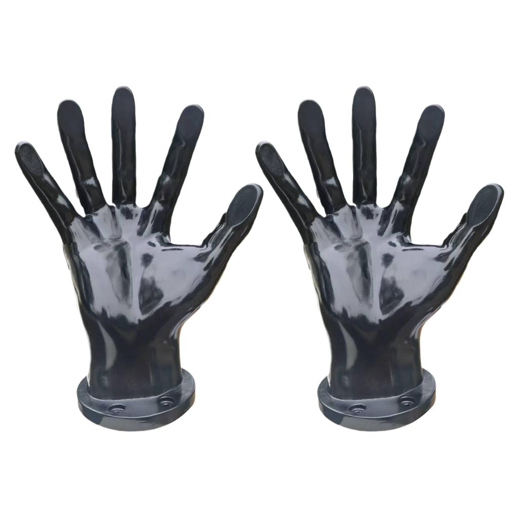 2piece Black Hand Sculpture Basketball Football Wall Holder Space Saving Storage Rack Ball Storage