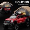 1:24 F150 Camping Rv Off Road Pickup Truck Alloy Metal Diecast Model Car Sound & Light Toys Ornaments Gifts For Kids Pull Back