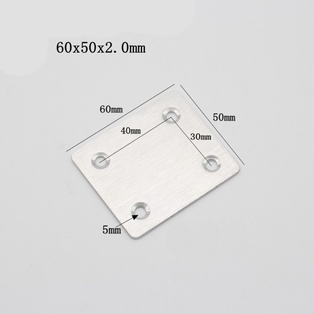 10Pcs/set Stainless Steel Flat Angle Metal Bracket Stand Supporting Furniture Fittings Furniture Corner Connector