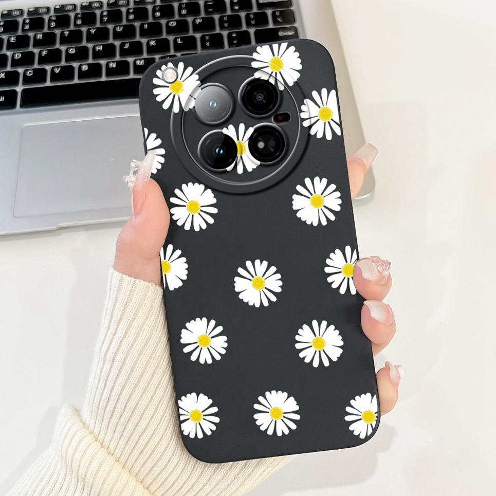 For Infinix Zero 40 4G 5G Back Cover 6.78" On Infinix X6860 X6861 Capa Flower Butterfly Women Fashion Phone Case Liquid Silicone