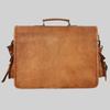 Men's Genuine New Handmade Goat Leather Laptop Messenger Briefcase Bag New