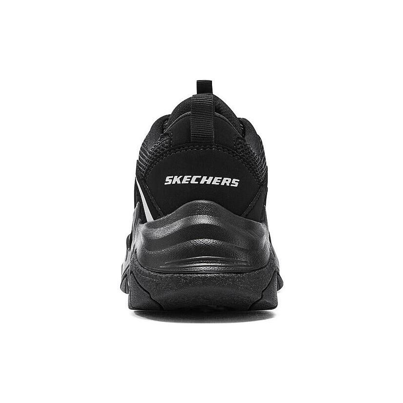 Skechers Stamina V3 Fabric Synthetic Leather Mecha Shoes Generation Three Sports Comfort Low Top Casual Shoes Women Sneakers Black 896151-BBK