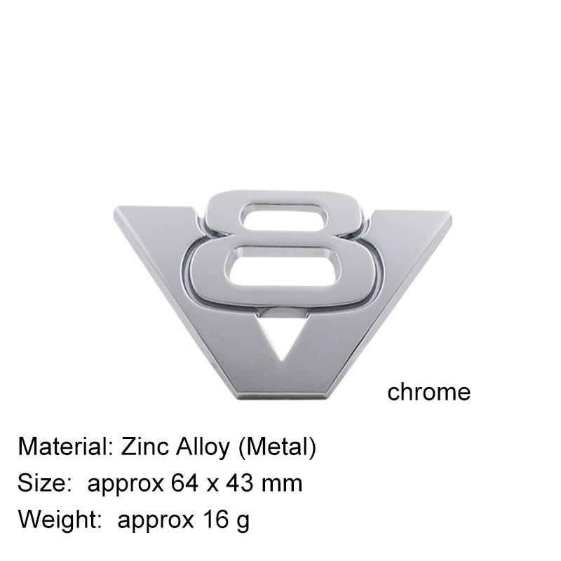 3D Car Styling V6 V8 Triton V10 for F150 F250 F350 Mustang Shelby GT 350 500 Cobra Car Hood Fender Trunk Rear Nameplate Decal Emblem Badge Sticker