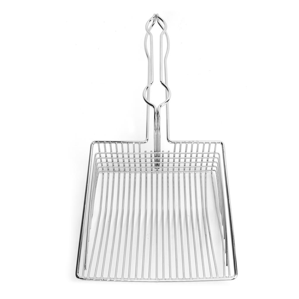 Cat Litter Scoop Stainless Steel Kitty Litter Metal Scooper for Small Pet Litter Boxes Cleaning