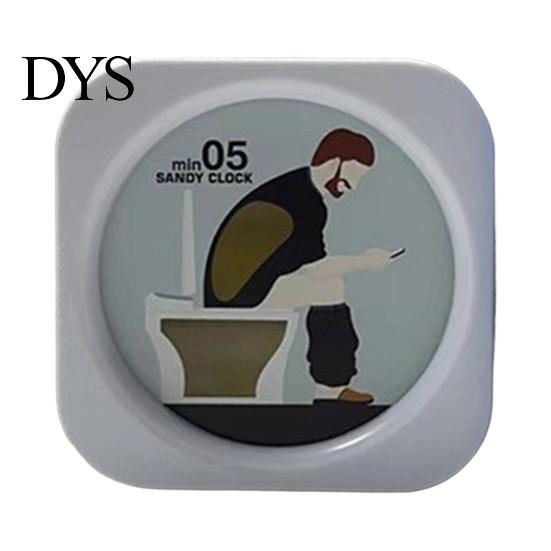 Accessorio Bagno Divertente Unico, Sabbiera da Toilette da 5 Minuti, Clessidra con Grafica di Uomo che Defeca Timer, Orologio Visivo per Bagno, Stress da Scrivania