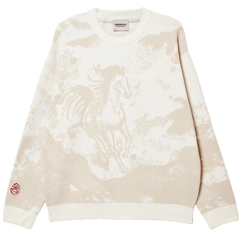 

Jack & Jones Men s Classic Pattern Round Neck Knitted Sweater M