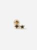 Minimalpiercing 14K Black Little Star Piercing Earrings