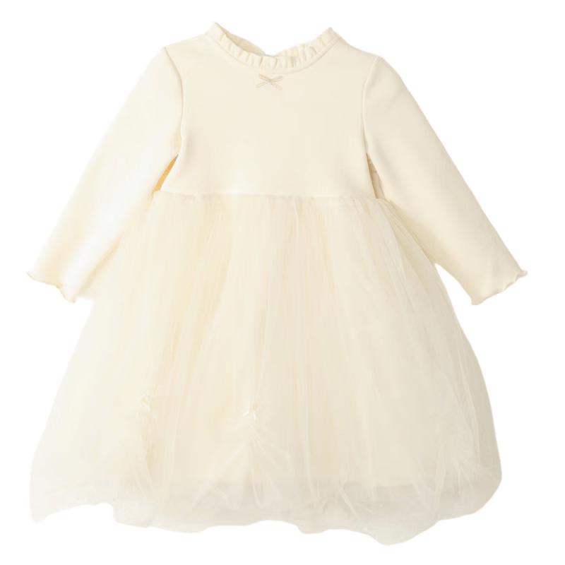 DEESHA Girls' Winter Sweet Princess-Style Long Sleeve Dress