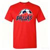 Men's US States Soccer Printed Short Sleeve T-Shirt, Breathable Crewneck Tee for Day Fan Support
