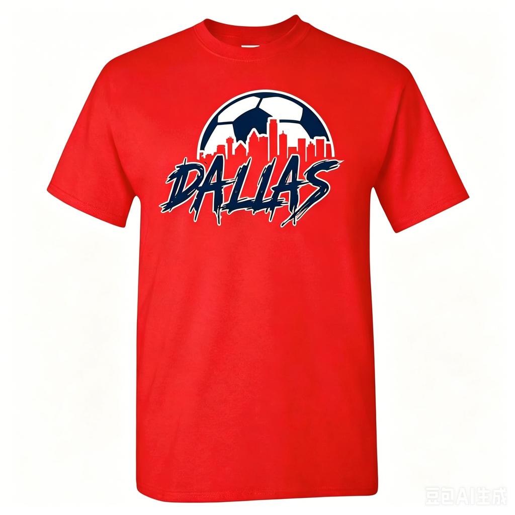 Men's US States Soccer Printed Short Sleeve T-Shirt, Breathable Crewneck Tee for Day Fan Support