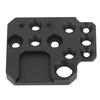 Quick Release Plate Aluminum Alloy Camera Stabilizer Expansion Mounting Base with 1 4 3 8 Inch Holes Cold Shoe