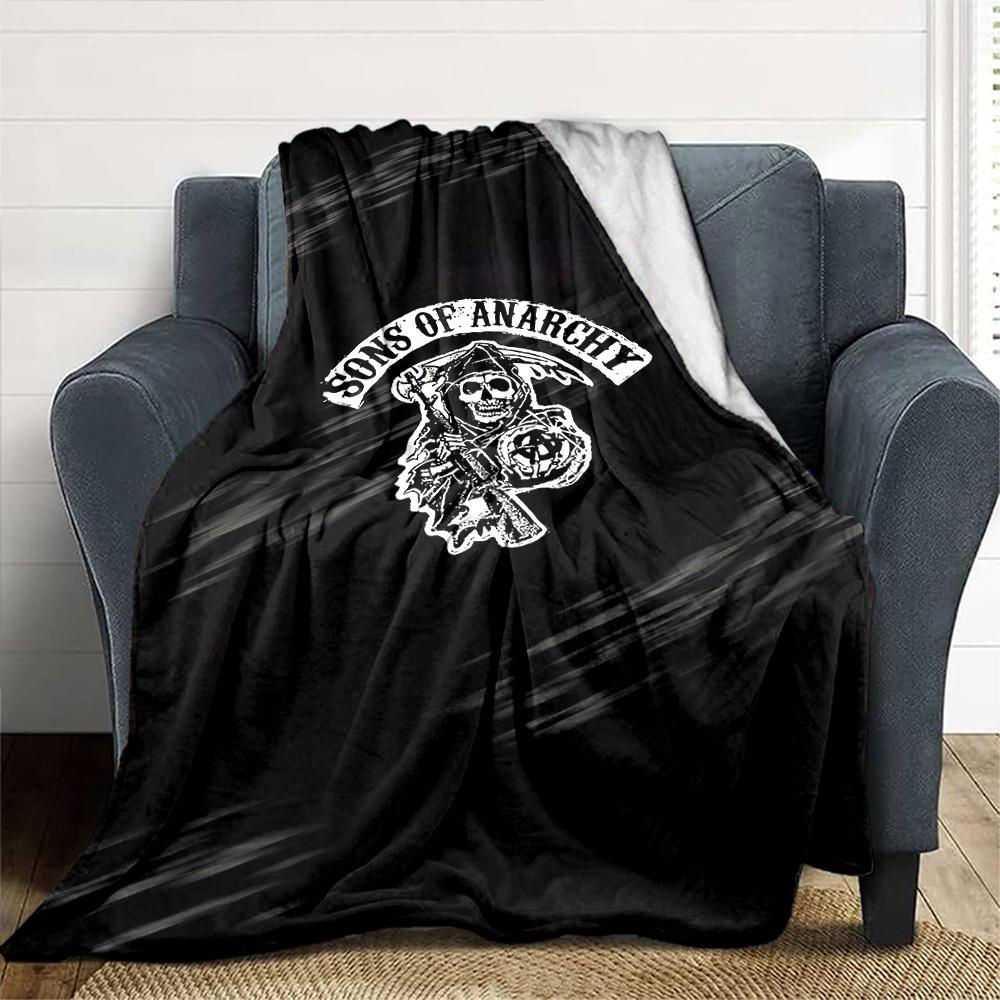 1pc Sons of Anarchy Soft Warm Throw for Home, Office, Trave, All-Season Cozy Bedding Gift, Office Cozy Accessory 1139