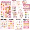 FYSUIMU 16Pcs Educational Posters Set Includes Colors Shapes Counting Telling Time & More Learning Wall Charts for Kindergarten Preschool Homeschool
