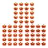 20x Halloween Miniature Pumpkin Figurines Decorative Mini Resin Pumpkins Halloween Decoration for Home Tabletop Party Supplies