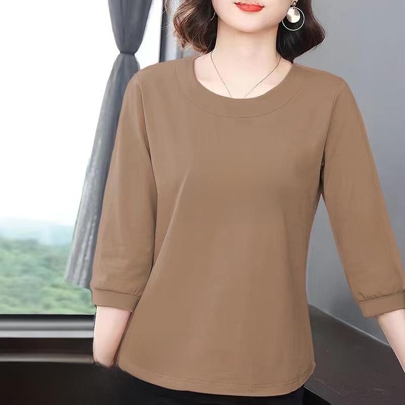 Women's Summer 2023 Printed Loose-Fit Round Neck Short-Sleeve T-Shirt