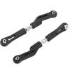 2Pcs RC Rear Upper Tie Rod Wear Resistant Lightweight RC Steering Pull Rod for ZD Racing 1/8 Car Black